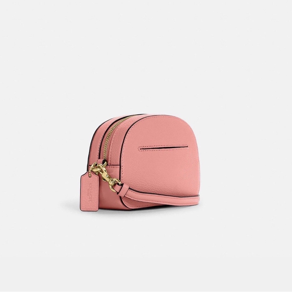 Coach Mini Jamie Camera Bag in Refined Pebble Leather - True Pink / Like New - Picture 4 of 13